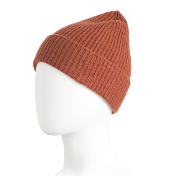NEW TESMA Made In Italy Recycled Cashmere And Wool Blend Ribbed Beanie 1025 2m1 - Picture 2 of 3